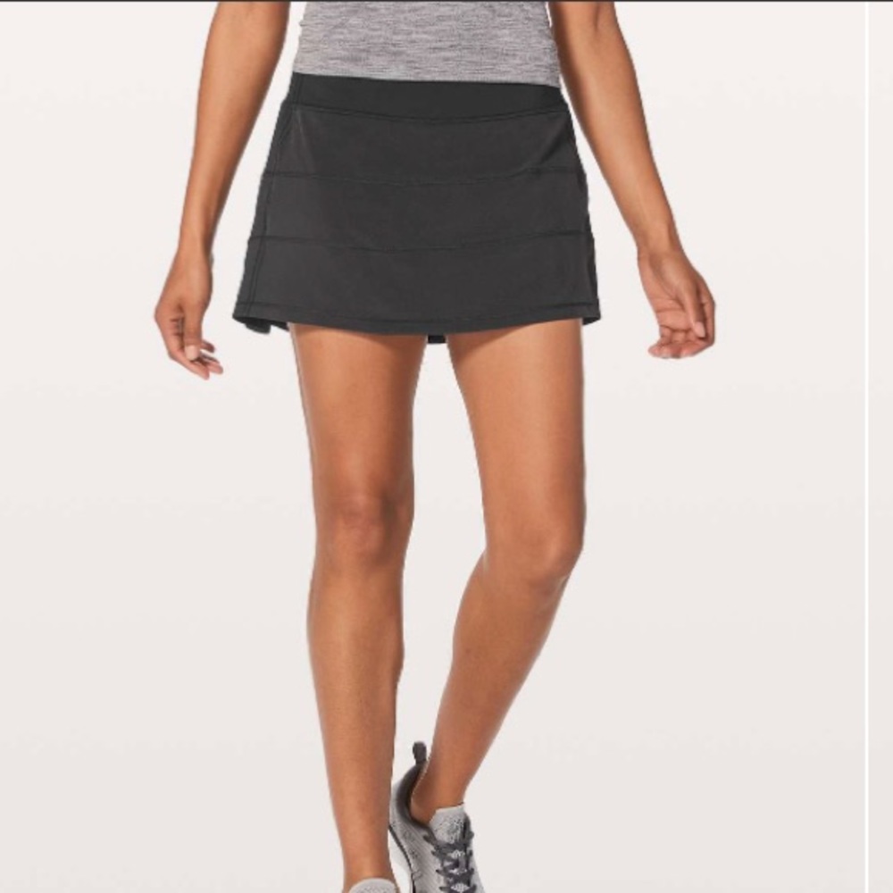 lululemon Pace Rival Skirt Black Size 10 reg
